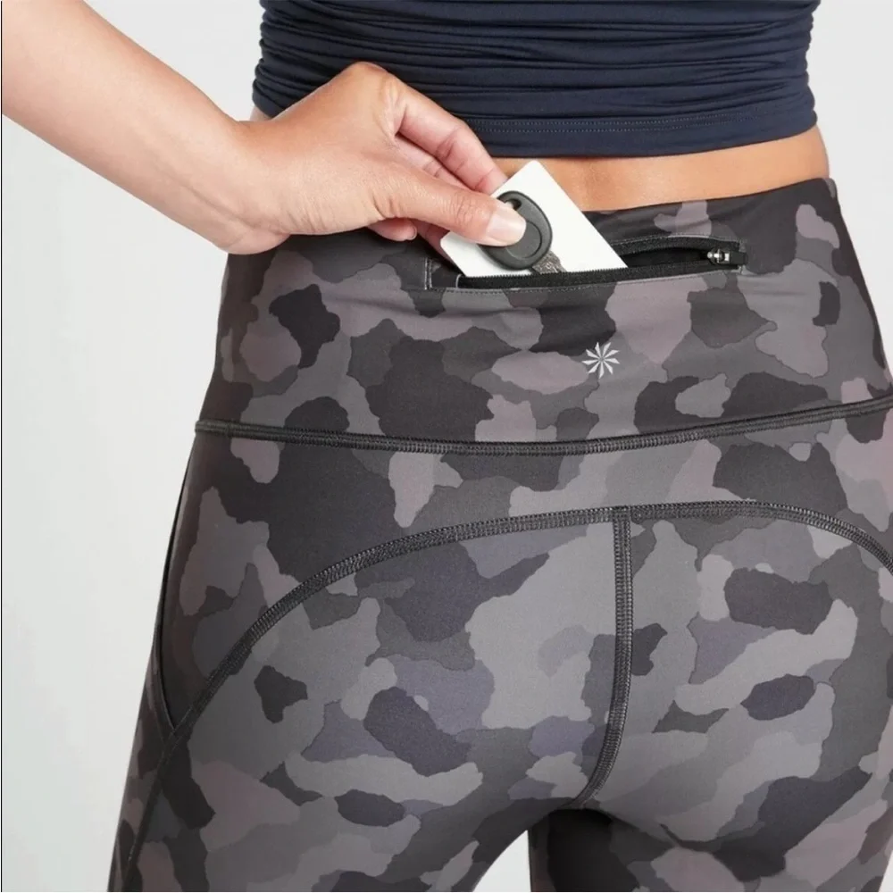 ATHLETA Lightening Camo Print 7/8 Tight